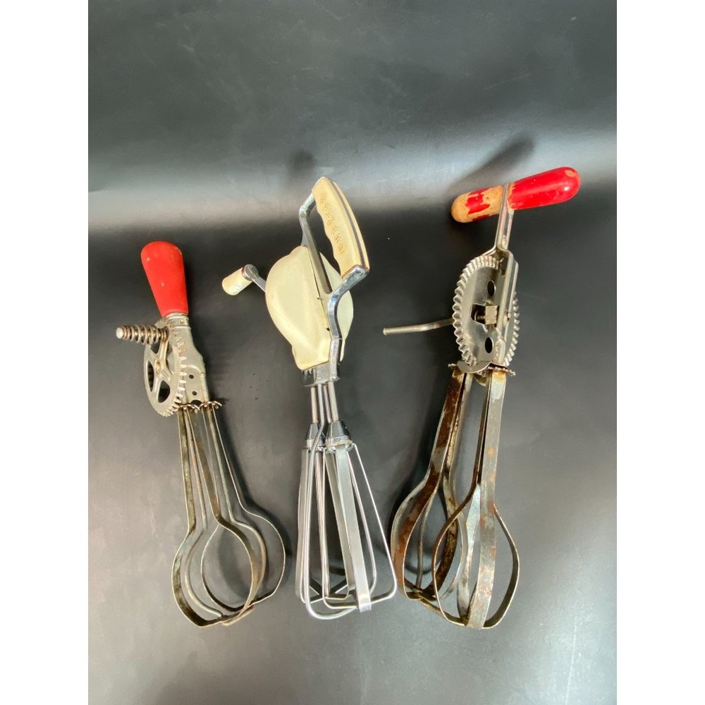 Vintage Lot of 3 Hand Beaters Maynard A&J High Speed